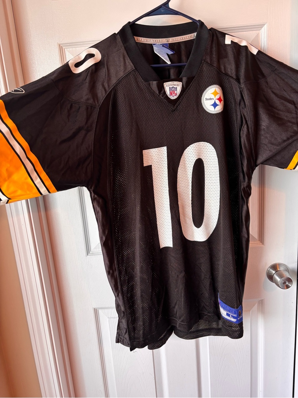 Reebok Black & Yellow Kids Football Jersey #10